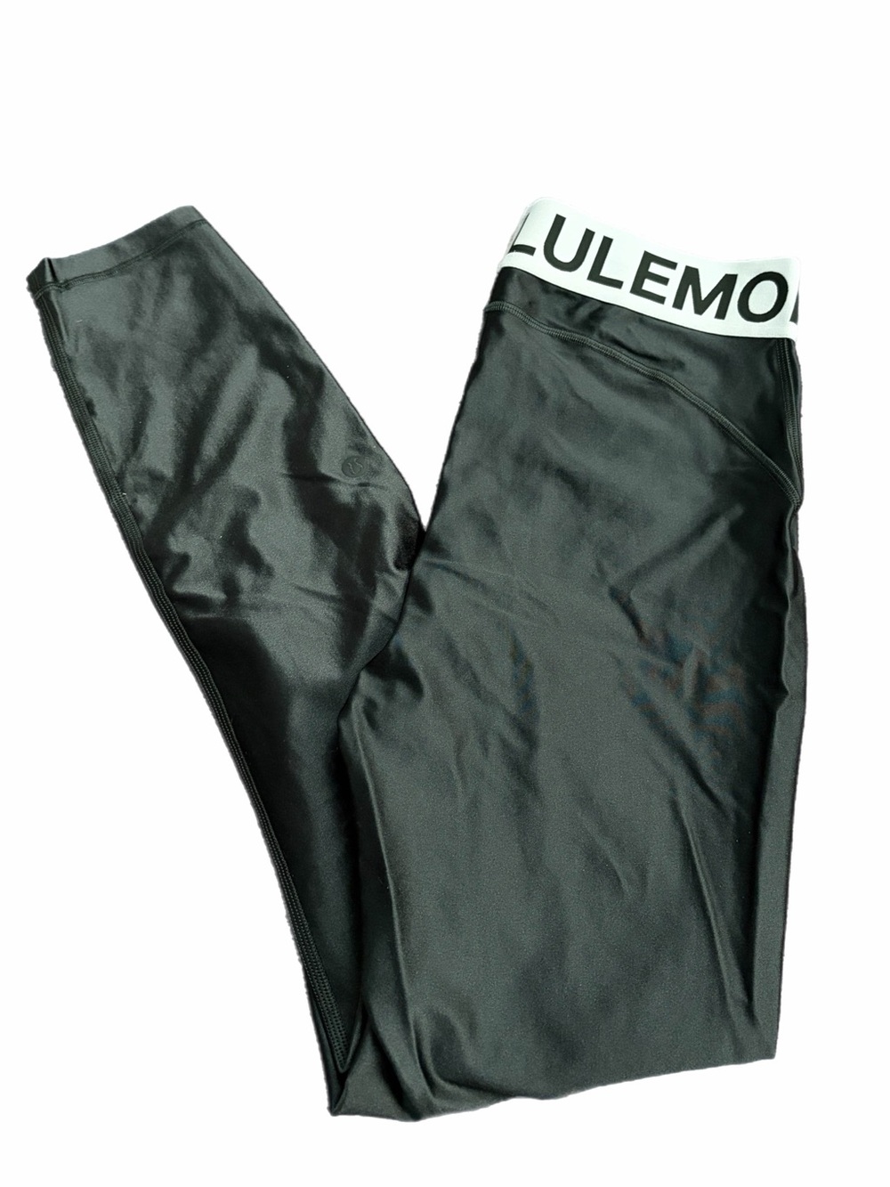 Lululemon Satin Shine High-Rise Train Tight 25.5" (Rainforest Green/Sea Mist) 8